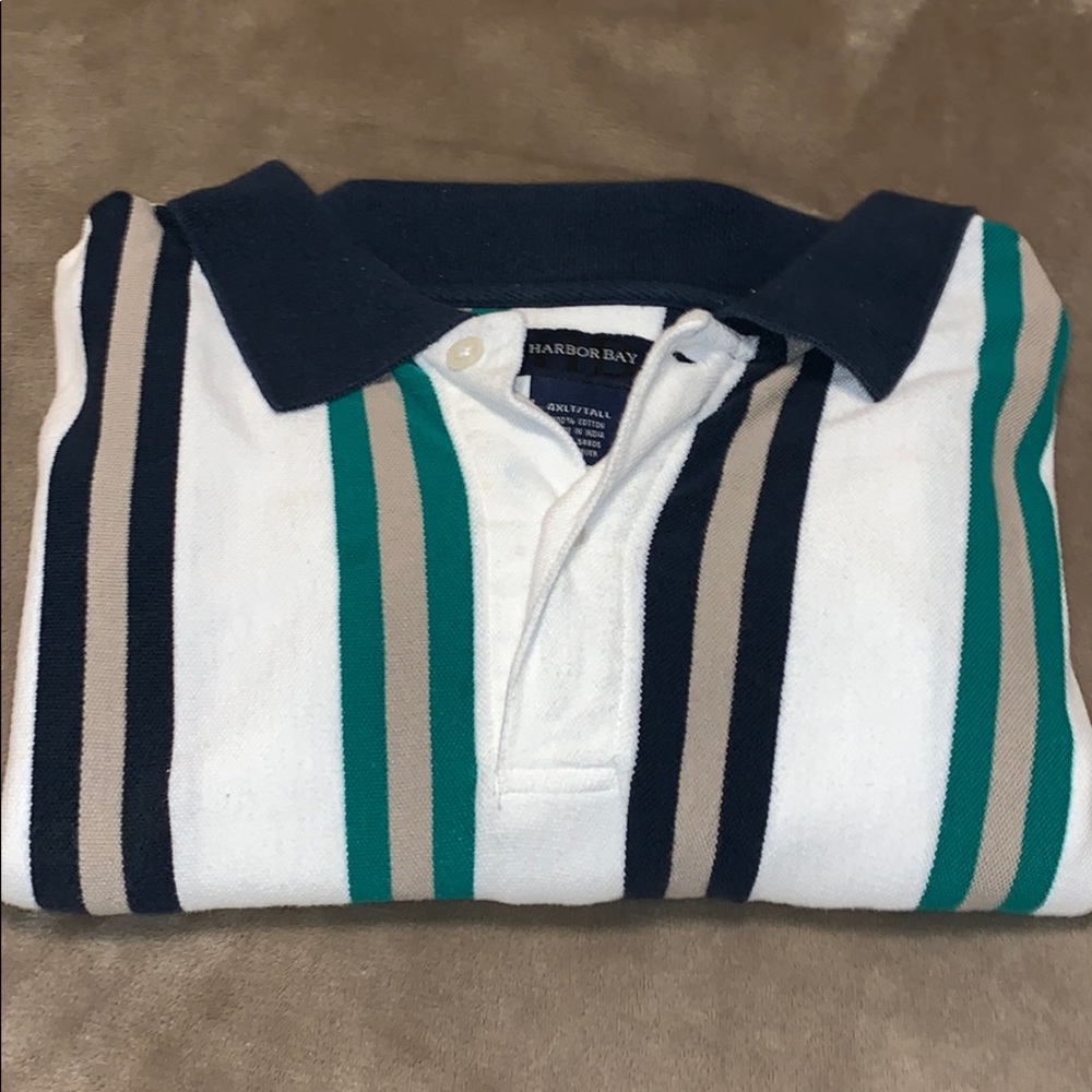 Vintage Harbor Bay short sleeve polo. 4XLT